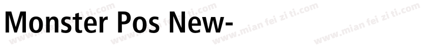 Monster Pos New字体转换